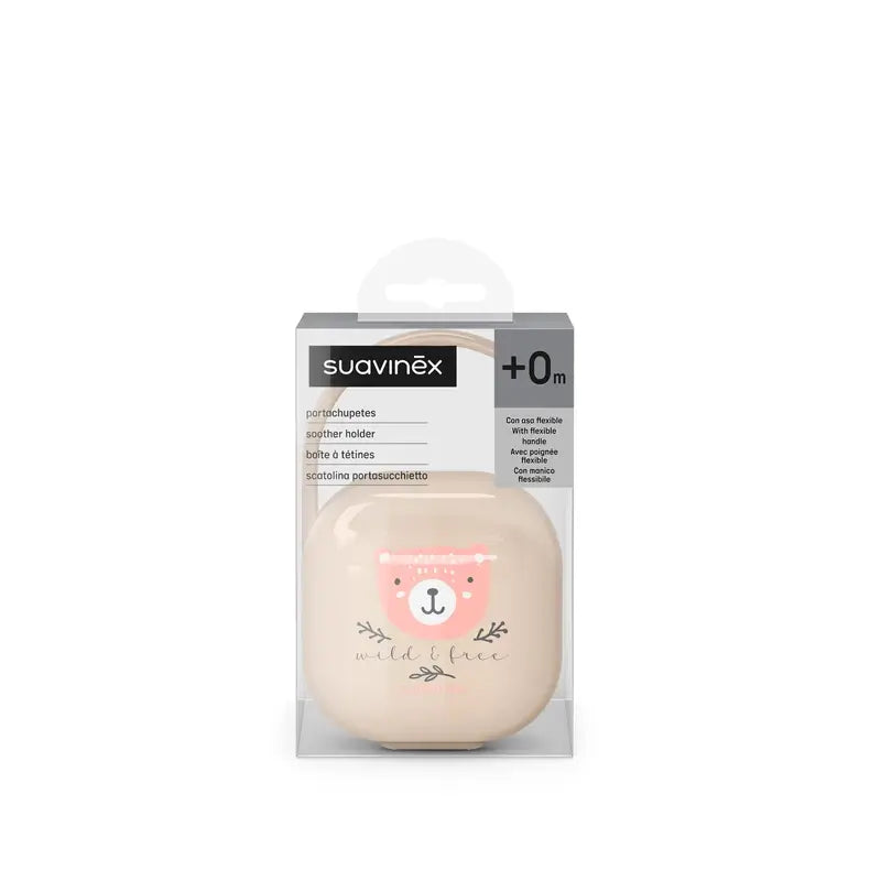 Suavinex Portachupetes +0 Meses Wild&Free Rosa