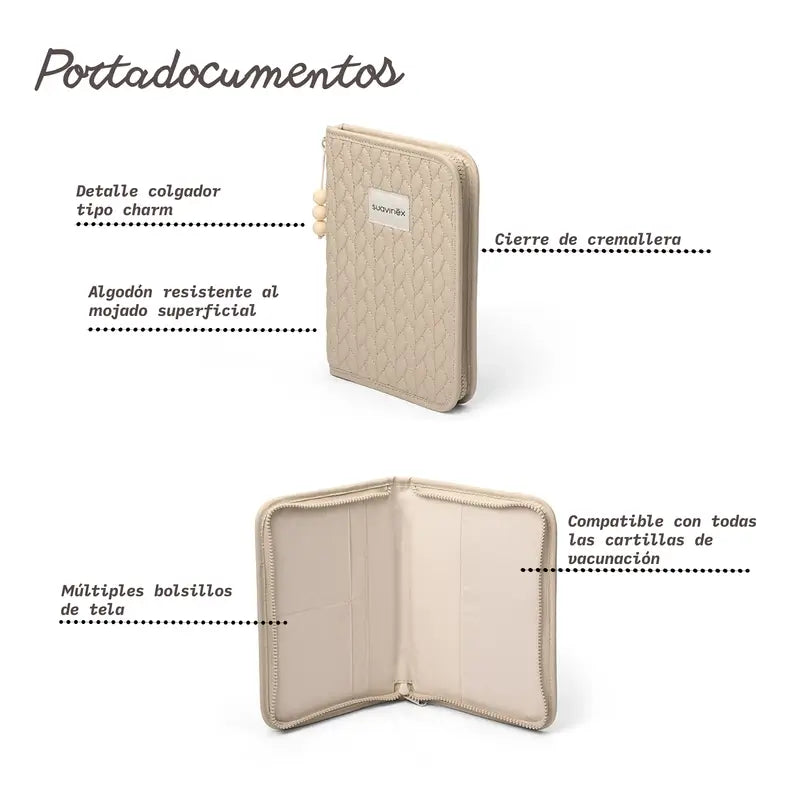 Suavinex Portadocumentos, Gris