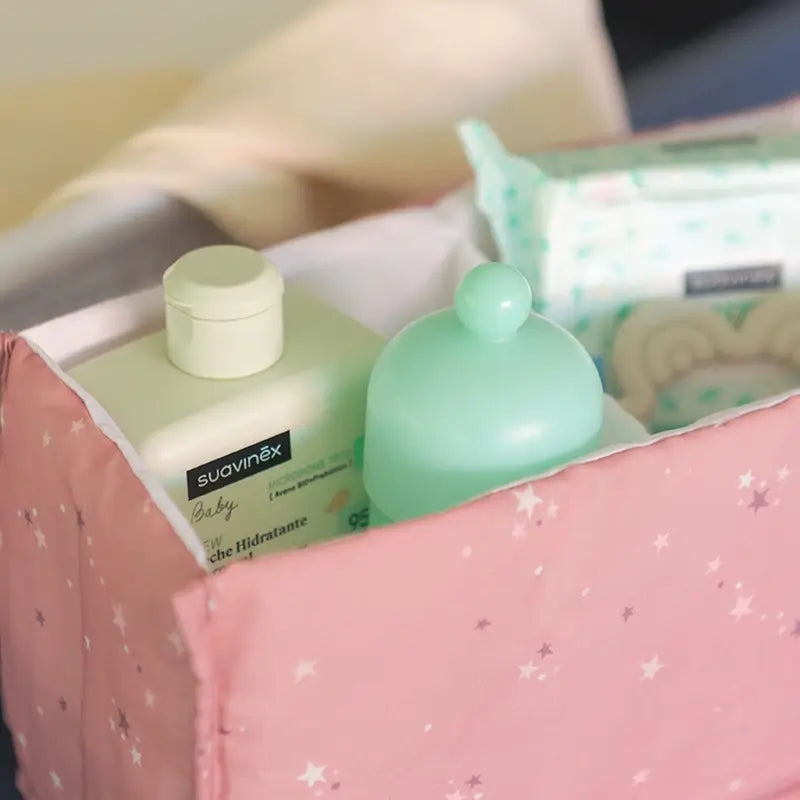 Suavinex Regalo Bebés Leche 300 Ml + Baby Cologne Memories 100 Ml + Toallitas + Mordedor, Rosa