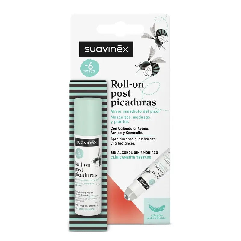 Suavinex Roll-On Post-Picaduras, +6 Meses, 15 Ml