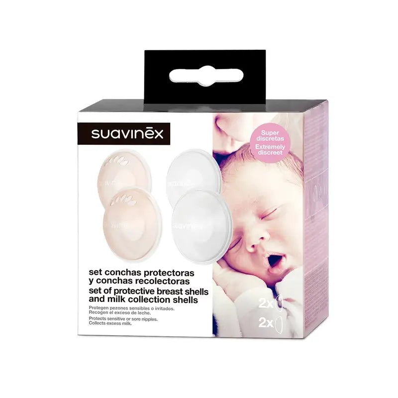 Suavinex Set 2 Conchas Protectoras Y 2 Conchas Recolectoras