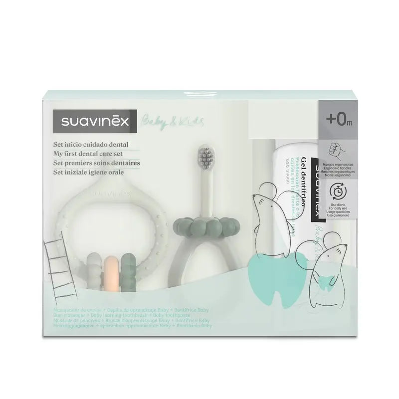 Suavinex Set Inicio Cuidado Dental +0 Meses, Verde