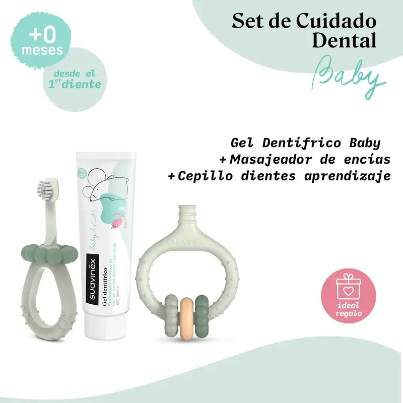 Suavinex Set Inicio Cuidado Dental +0 Meses, Verde