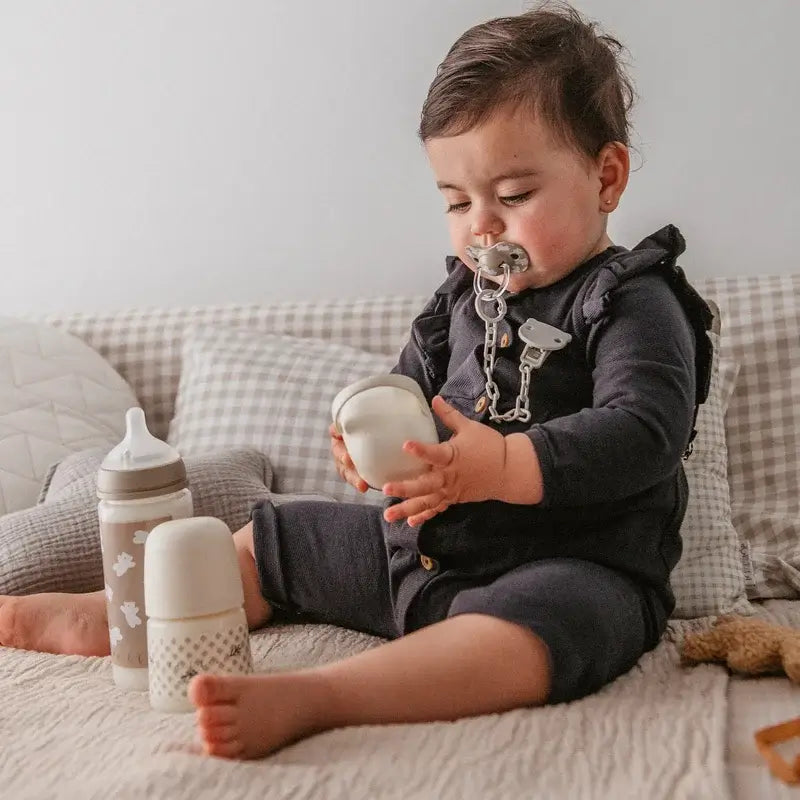 Suavinex Set Regalo Biberones Y Chupete Rosa +0M Wild&Free Beige