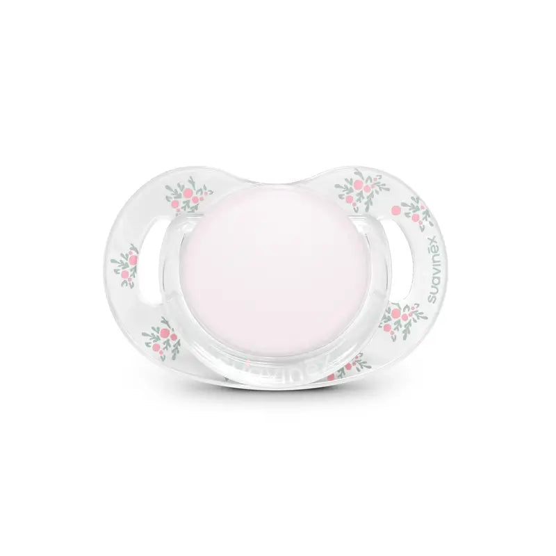 Suavinex Set Regalo Chupete + Chupetero + Biberón 270 Ml (M) + Mordedor, Rosa