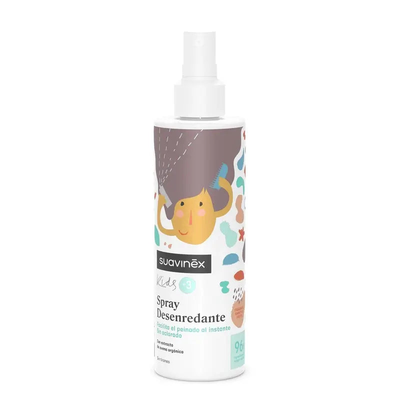 Suavinex Spray Desenredante Sin Aclarado Niños Y Niñas, 250 Ml