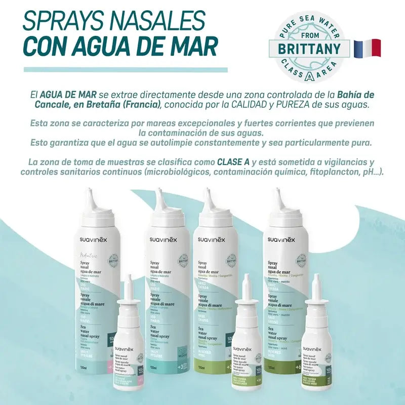 Suavinex Spray Nasal Descongestionante Para Bebés +3 Meses, 30 ml