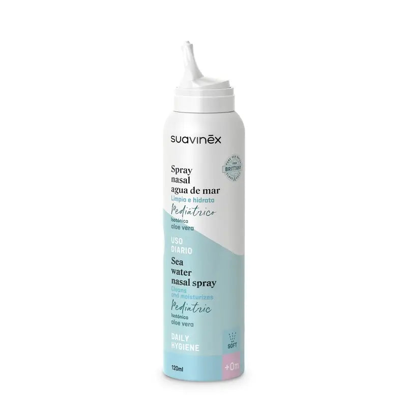 Suavinex Spray Nasal Isotónico Bebés, Higiene Diaria, 120 Ml