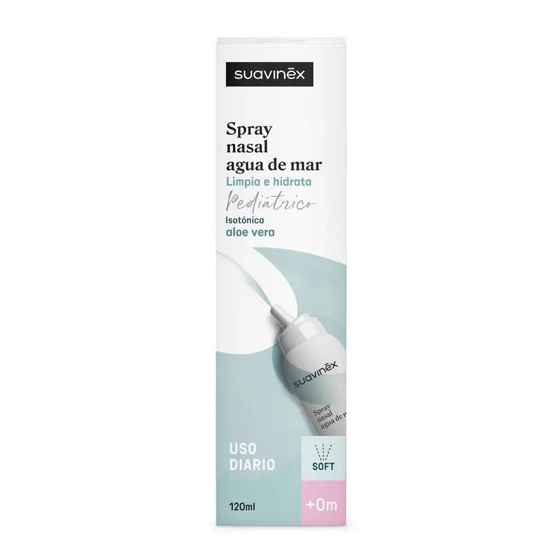 Suavinex Spray Nasal Isotónico Bebés, Higiene Diaria, 120 Ml