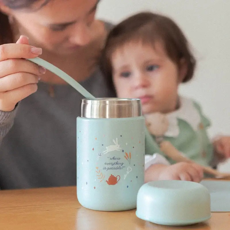 Suavinex Termo Papillero 400 Ml, Wonderland Verde