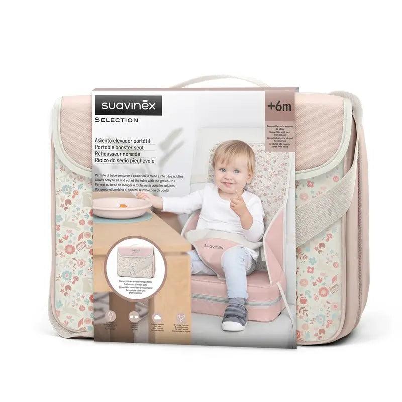 Suavinex Trona Portátil +6 Meses, Rosa