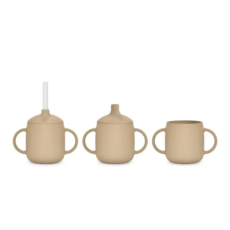 Suavinex Vaso Aprendizaje 3-En-1 De Silicona, +6 Meses, Beige