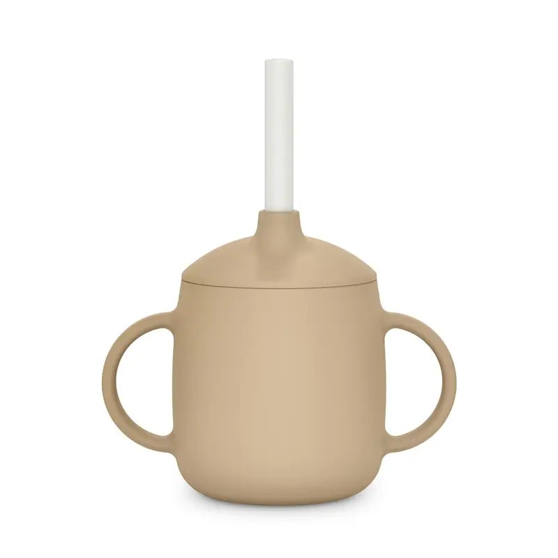 Suavinex Vaso Aprendizaje 3-En-1 De Silicona, +6 Meses, Beige