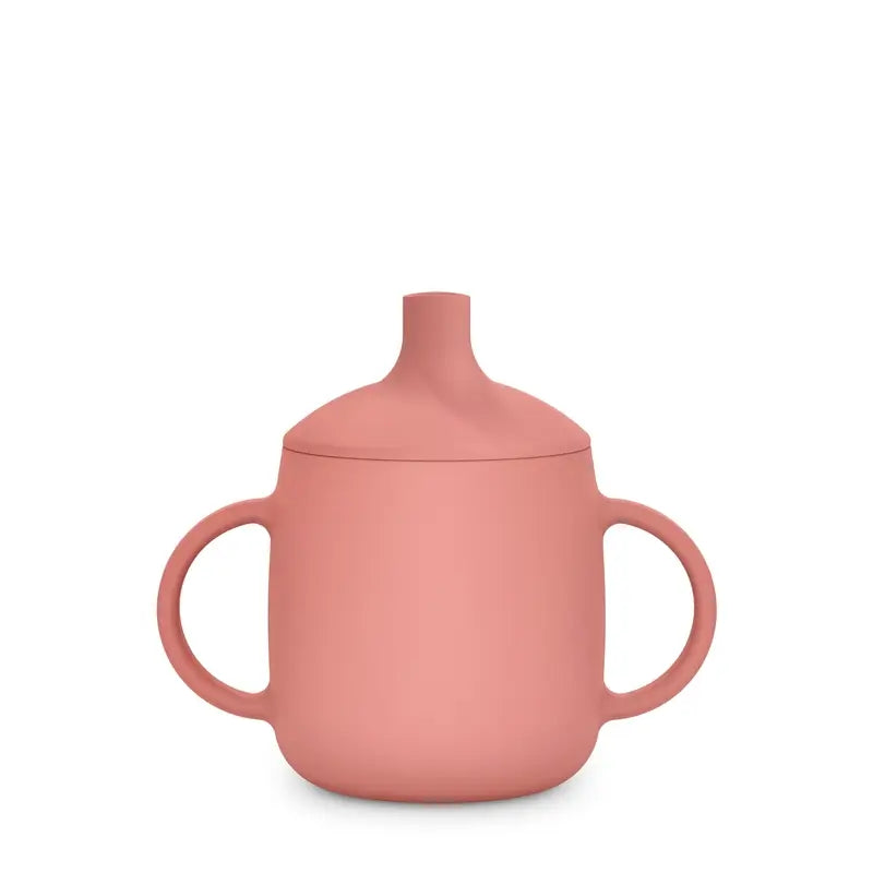 Suavinex Vaso Aprendizaje 3-En-1 De Silicona, +6 Meses, Rosa