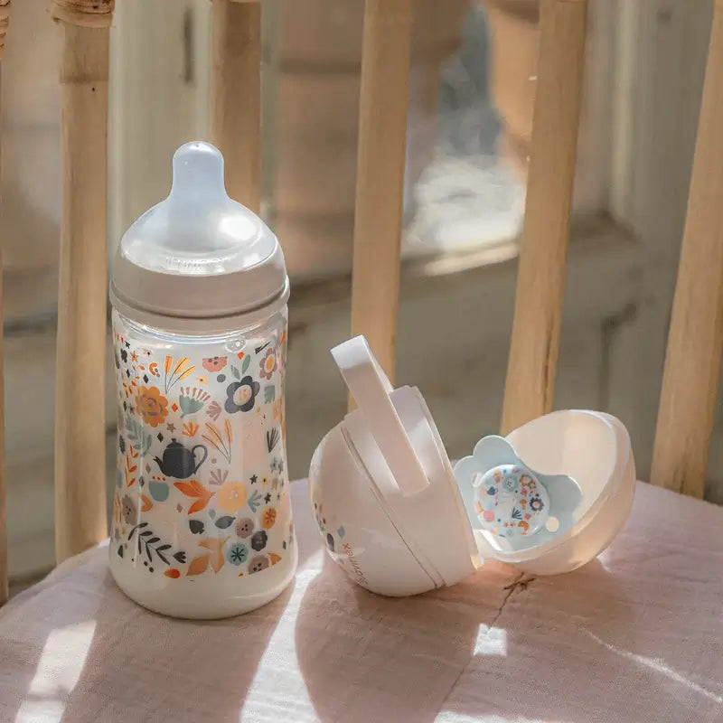 Suavinex Vaso Aprendizaje Bebé Boquilla Rígida Antidesgarro, 200 Ml, +6 Meses, Rosa Wonderland