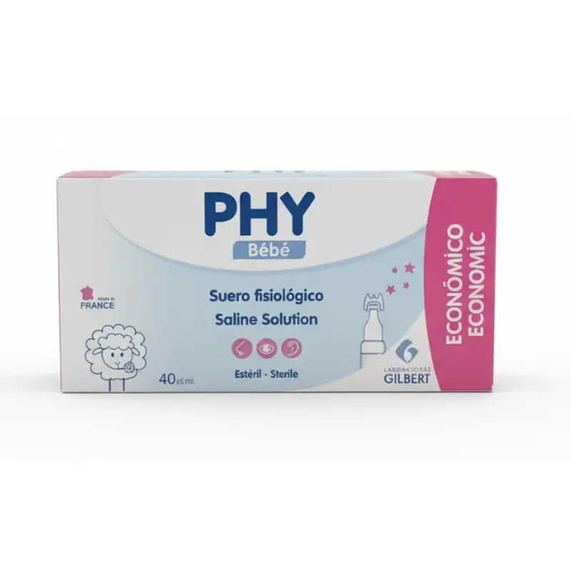 PHY Bebé Suero Fisiológico 40 Monodosis x 5 ml