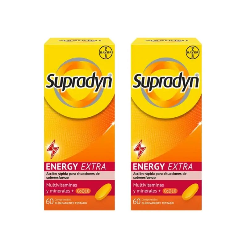 Supradyn Energy Extra Deporte Vitaminas y Energía, 2x60 Comprimidos