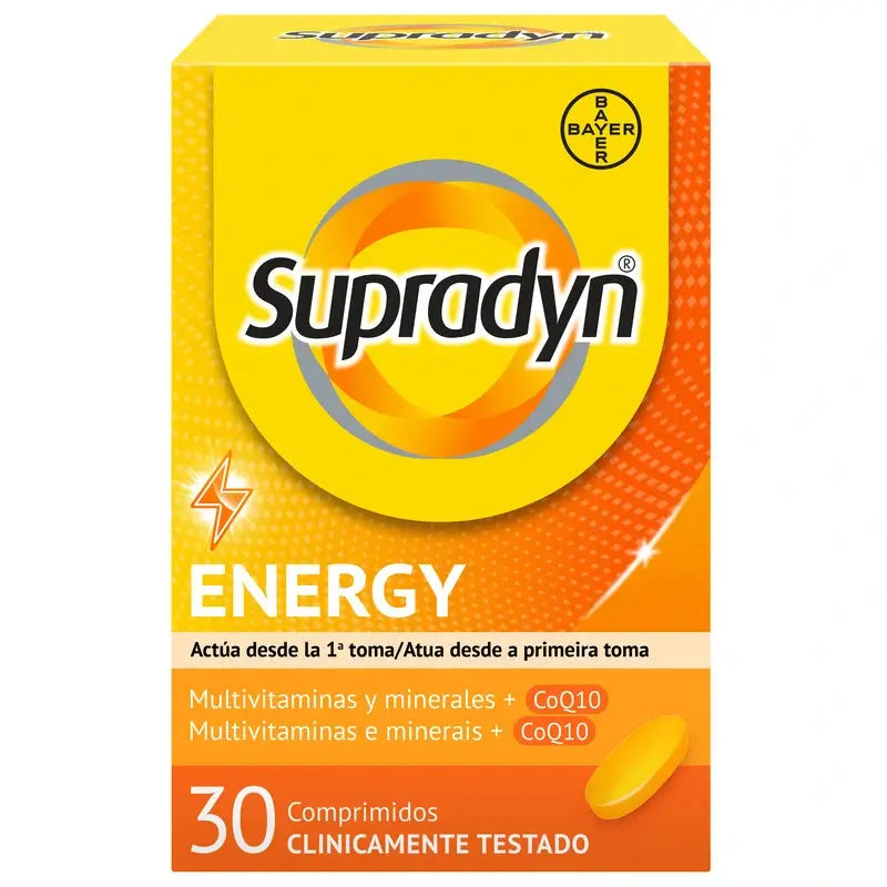 Supradyn Energy Vitaminas, Minerales y Energía Diaria, 30 Comprimidos