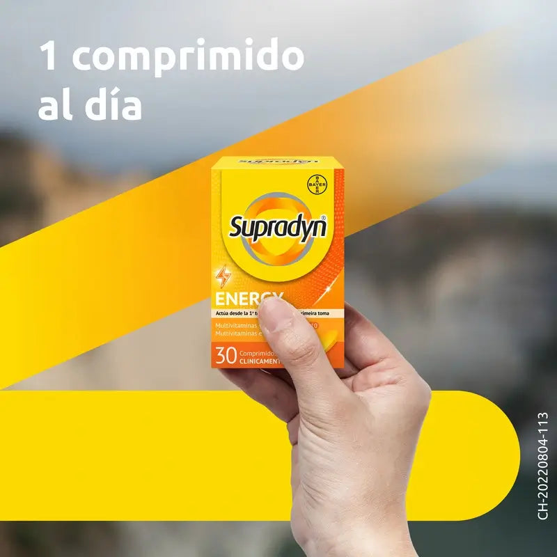 Supradyn Energy Vitaminas, Minerales y Energía Diaria, 30 Comprimidos
