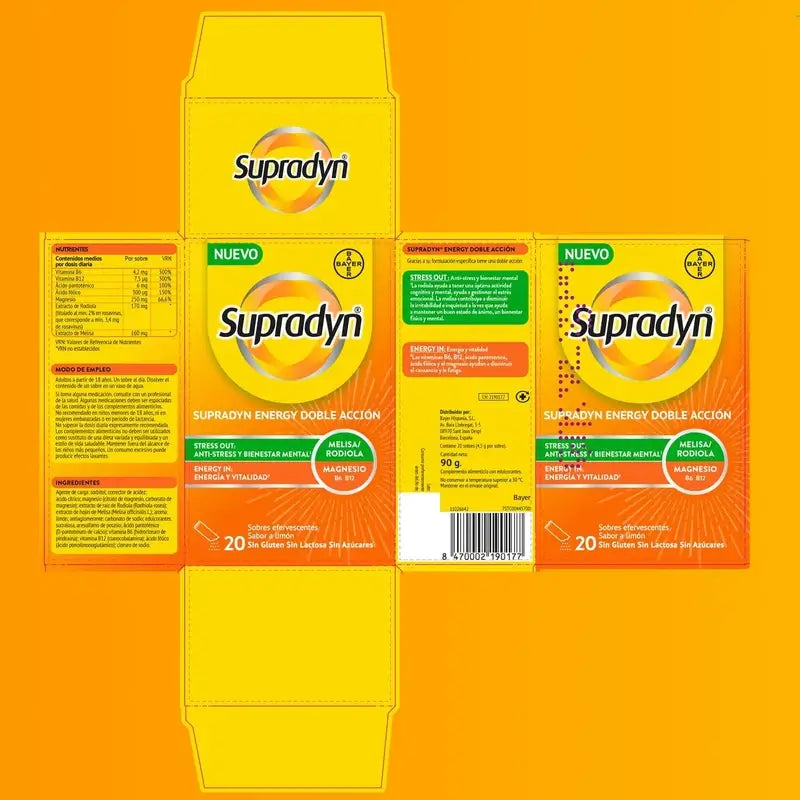 Supradyn Energy Doble Acción, 20 Sobres
