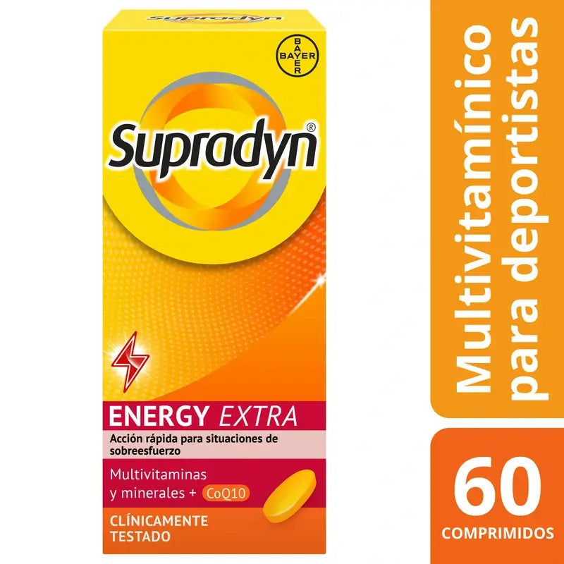 Supradyn Energy Extra Deporte Vitaminas y Energía, 60 Comprimidos