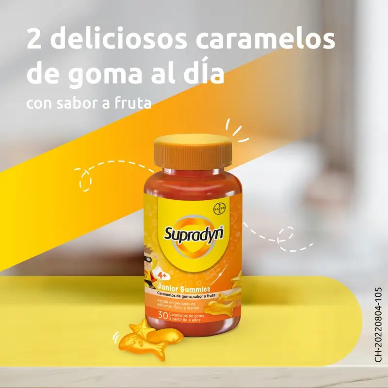 Supradyn Junior Gummies Vitaminas y Energía Niños, 30 Gominolas