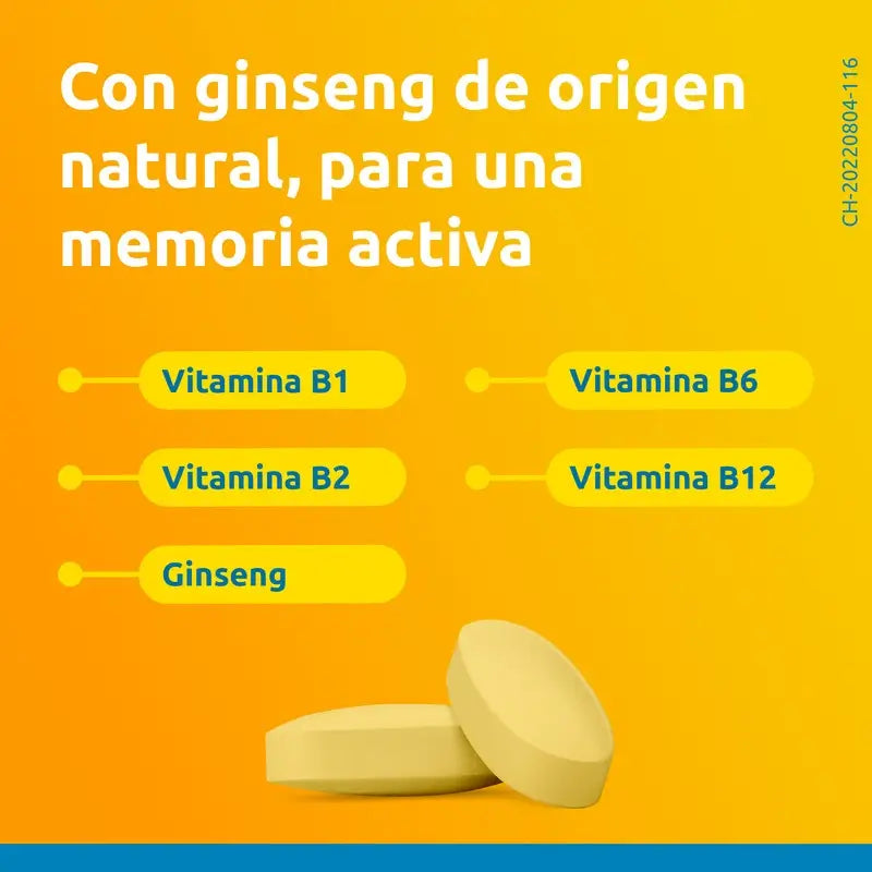 Supradyn Memory 50+ Vitaminas, Minerales y Energía con Ginseng, 90 Comprimidos