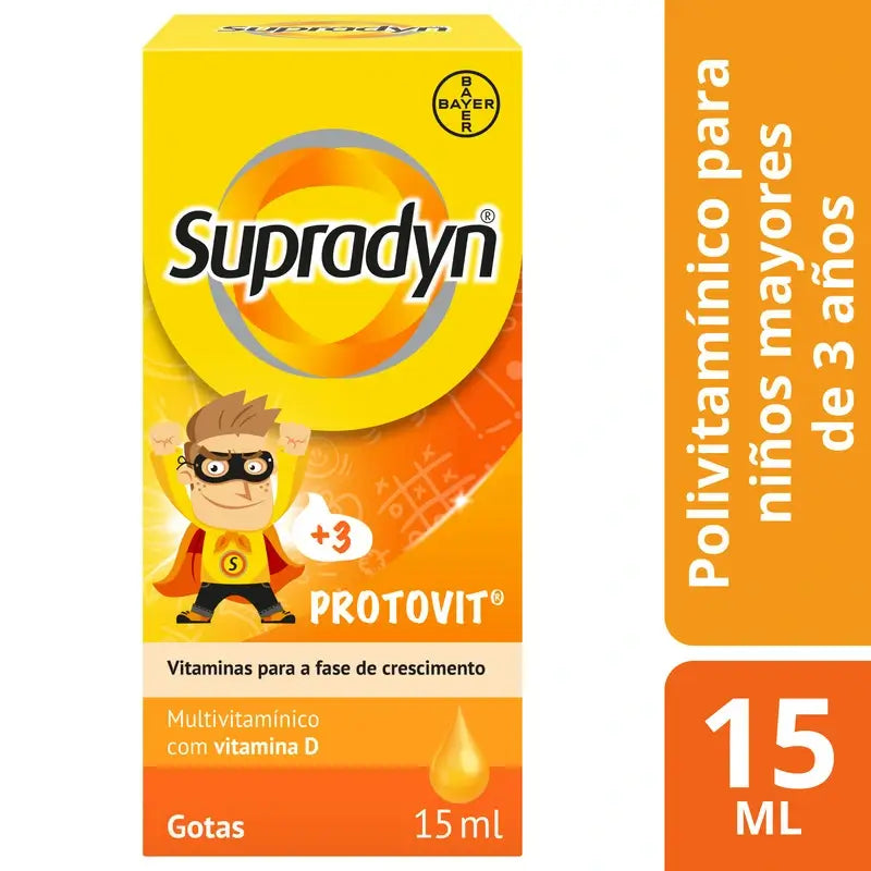 Supradyn Protovit Vitaminas y Minerales para los Niños, 15 ml