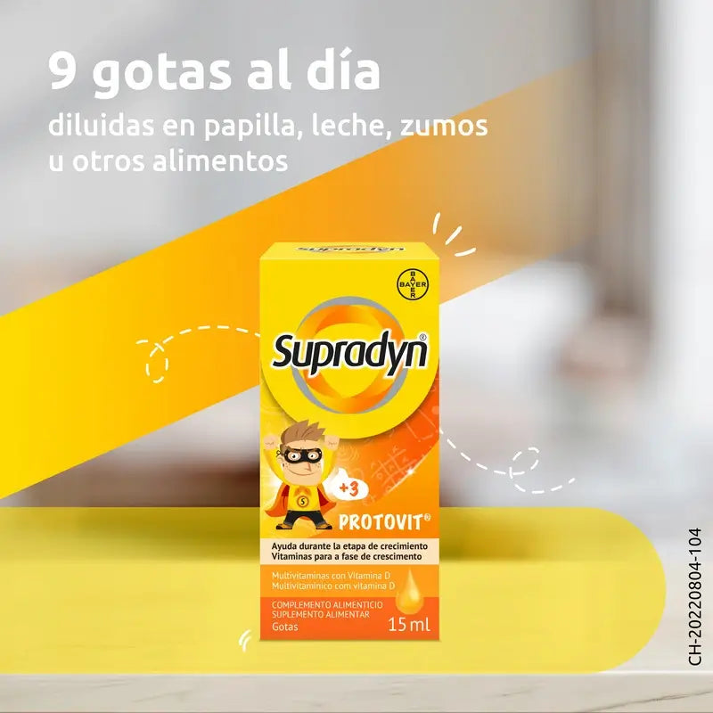 Supradyn Protovit Vitaminas y Minerales para los Niños, 15 ml