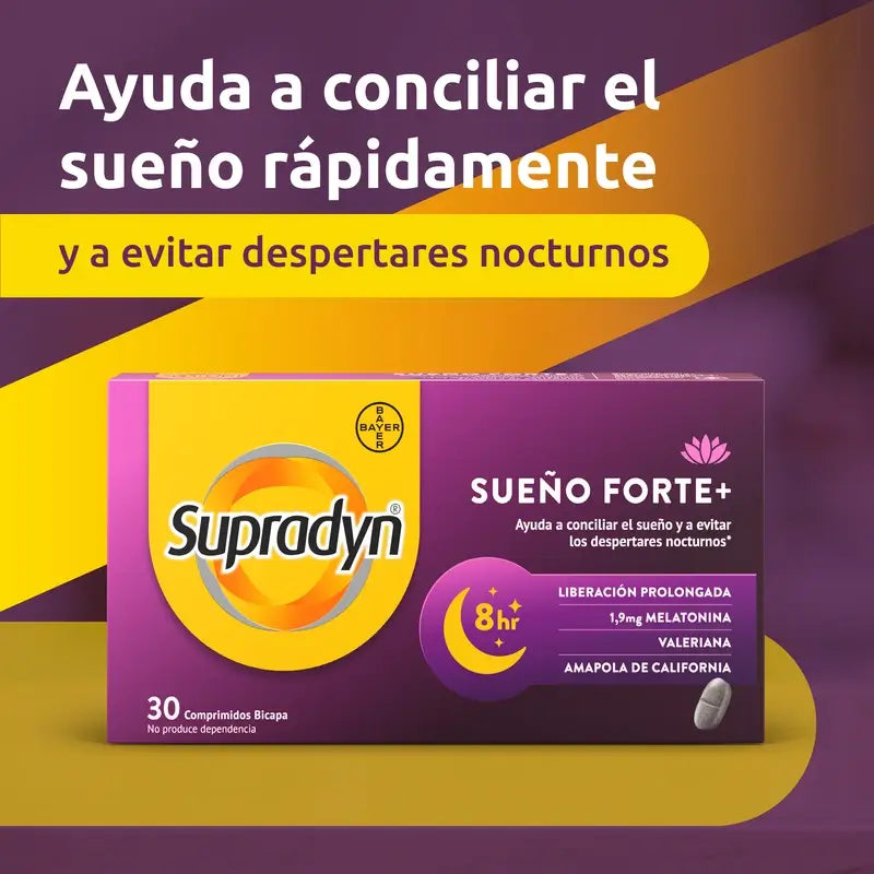 Supradyn Sueño Forte+ Reduce Despertares Nocturnos, 30 Comprimidos