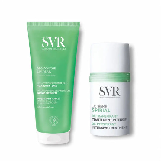 Svr Pack  Spirial Desodorante Gel Ducha 200 Ml + Spirial Desodorante Extreme 20 Ml