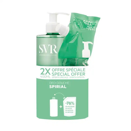 Svr Spirial Deo Douche Gel + Recarga , 400 ml