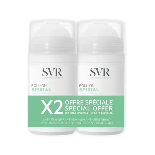 SVR Spirial Duo Roll On, 50 ml x 2 Unidades