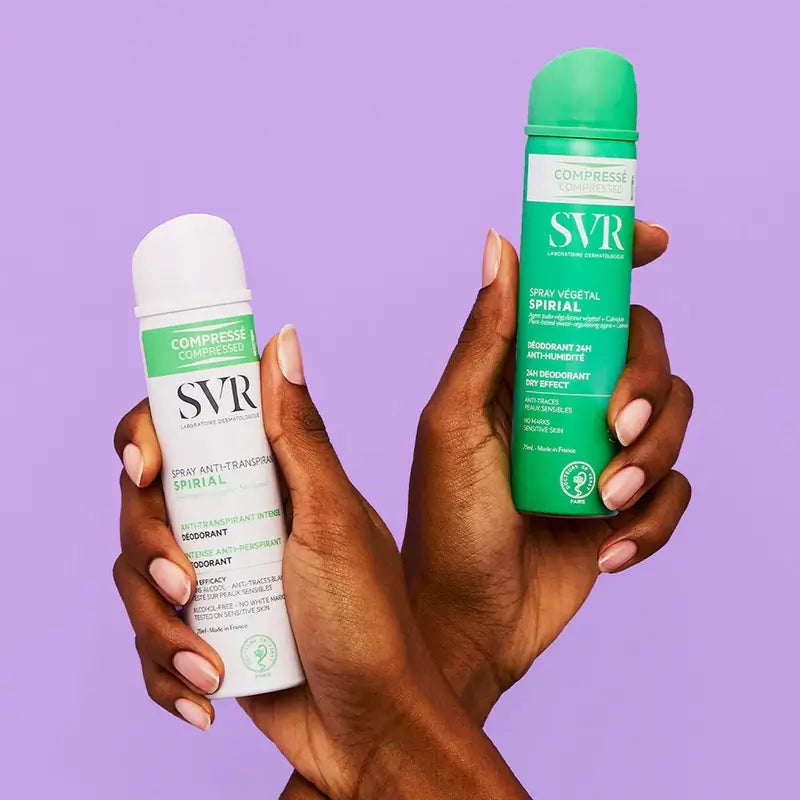 SVR Spirial Desodorante Antitranspirante Piel Sensible Spray, 2x75 ml