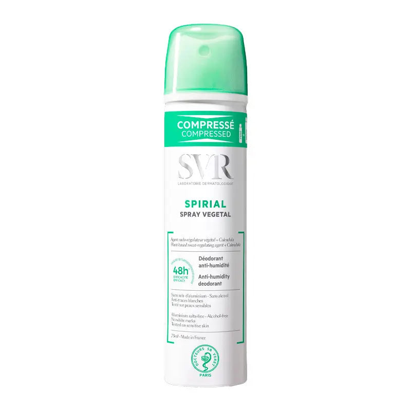 SVR Spirial Vegetal  Desodorante Antitranspirante Spray, 75 ml