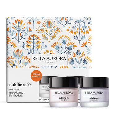 Bella Aurora Sublime Pack Anti-Edad +40 Acción Anti-Edad, Antioxidante E Iluminadora, 50 + 50 ml