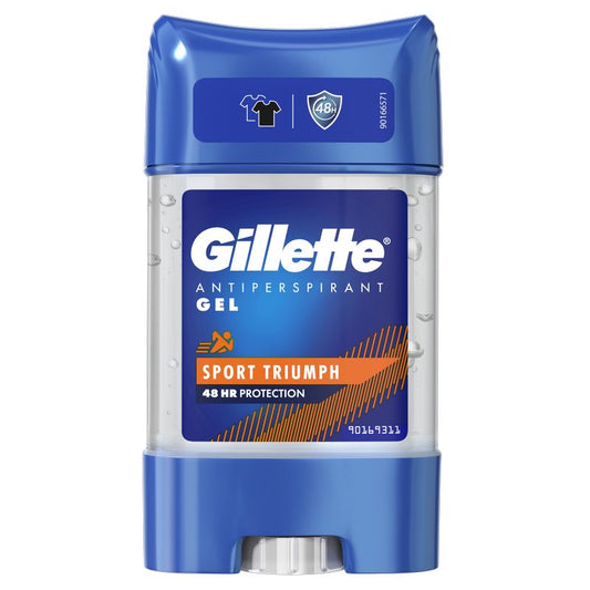 Gillette Desodorante Clear Gel  Anti Transpirante Triumph Sport 70Ml