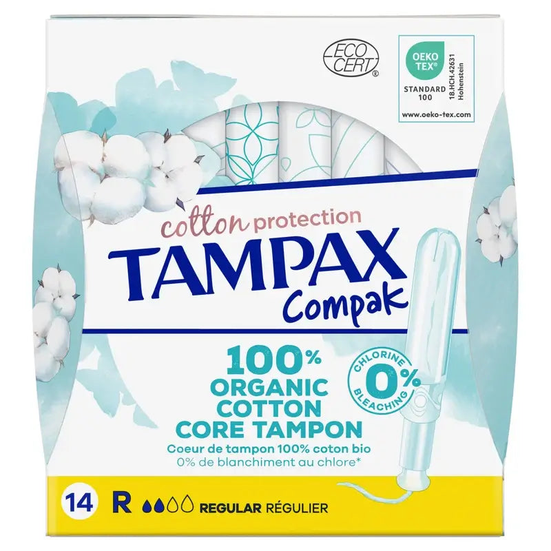 TAMPAX Cotton Protection Regular Tampones con Aplicador 16 unidades
