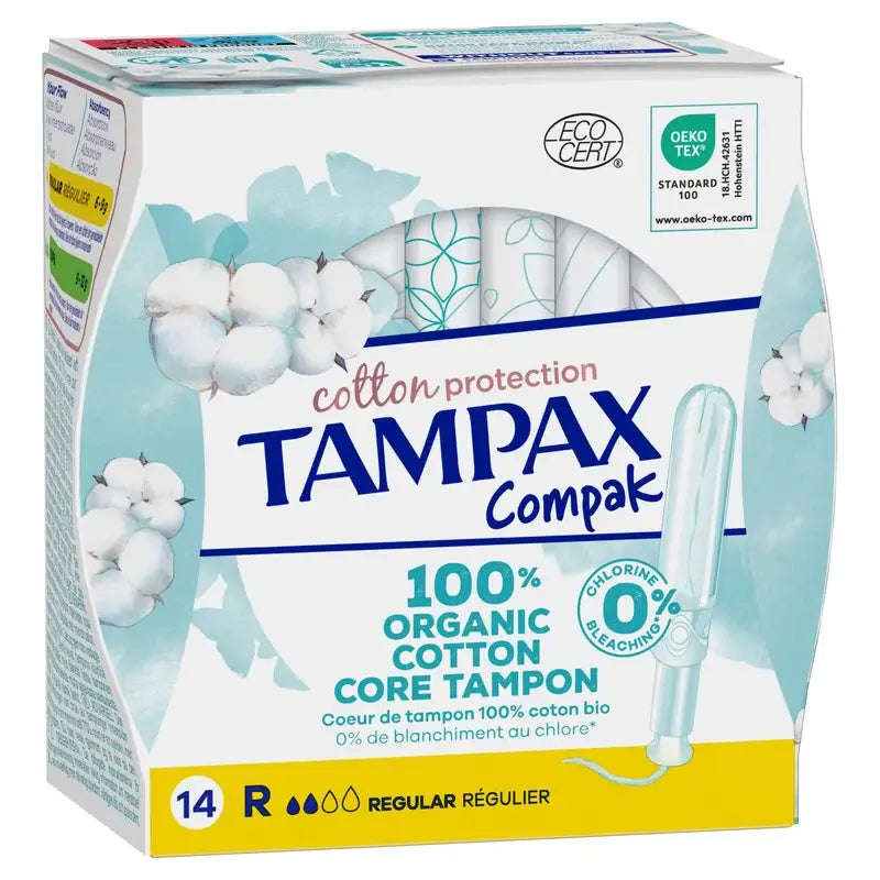 TAMPAX Cotton Protection Regular Tampones con Aplicador 16 unidades