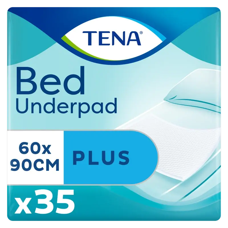 Tena Protector De Cama Bed Plus 60 X 90, 35 Unidades