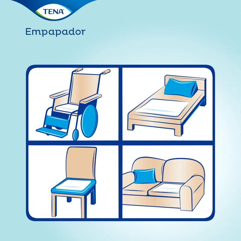 Tena Protector De Cama Bed Plus 80 X 180, 20 Unidades