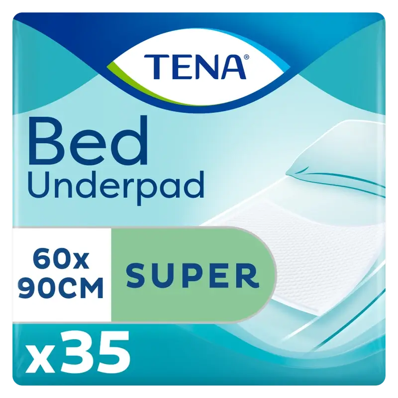 Tena Protector De Cama Bed Super 60 X 90, 35 Unidades