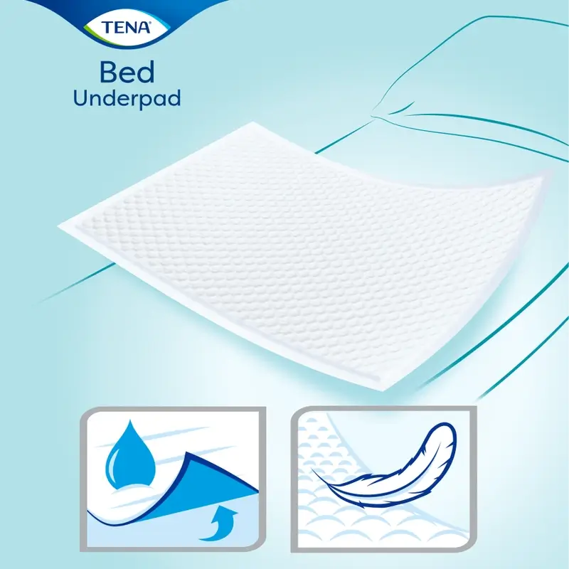 Tena Protector De Cama Bed Super 60 X 90, 35 Unidades