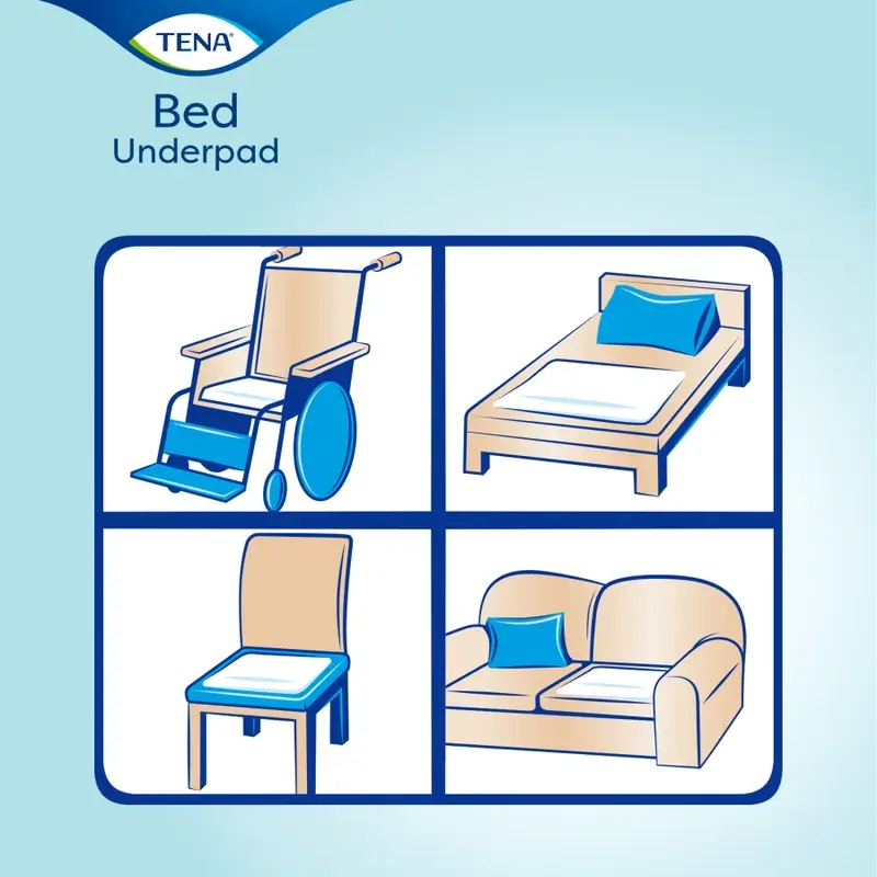 Tena Protector De Cama Bed Super 60 X 90, 35 Unidades