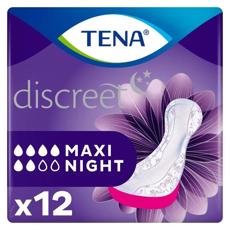 Tena Lady Compresa Maxi Night, 12 Unidades