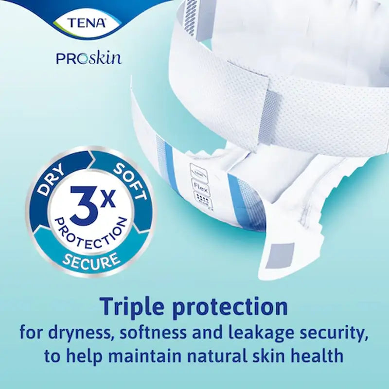 Tena Flex Proskin Plus Mediano Noche , 80 unidades