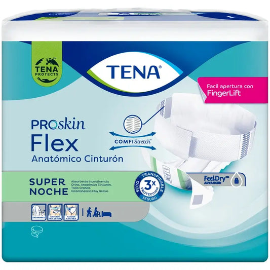 Tena Flex Proskin Super Mediano Supernoche , 80 unidades