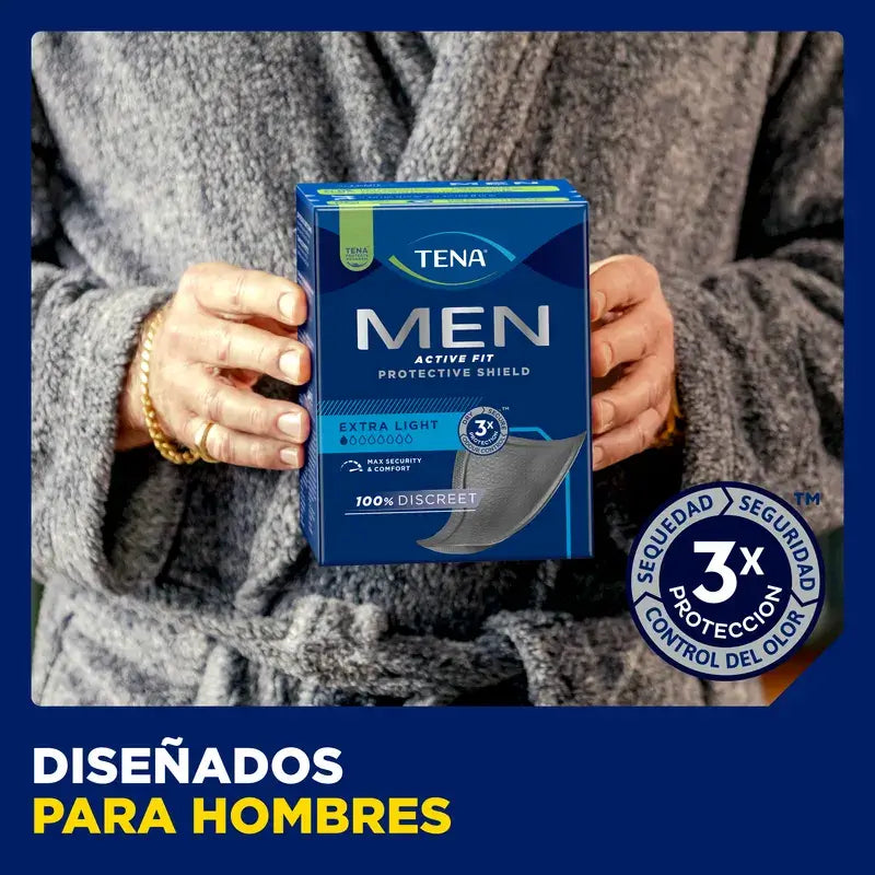 Tena Men Escudo Protector Extra Light, 14 Unidades