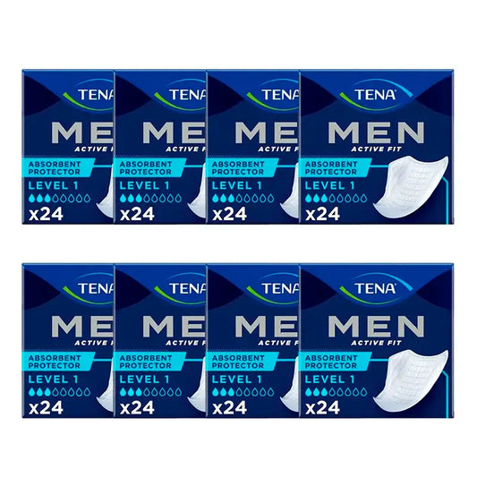 Tena Men Level 1, Pack 8 x 24 Unidades