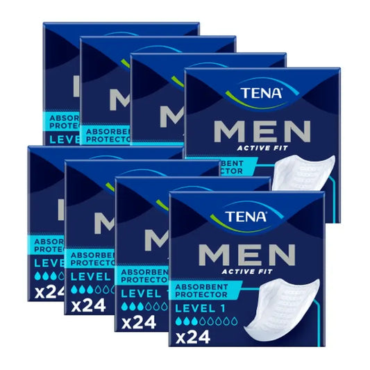 Tena Men Level 1, Pack 8 x 24 Unidades